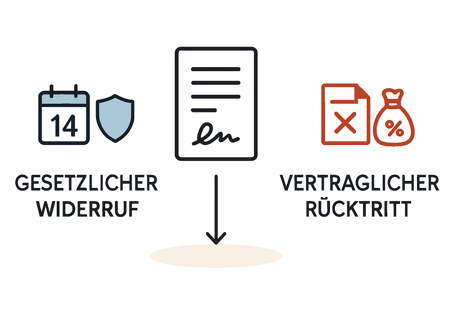 Rücktritt und Widerrufsfristen beim PV-Vertrag verstehen