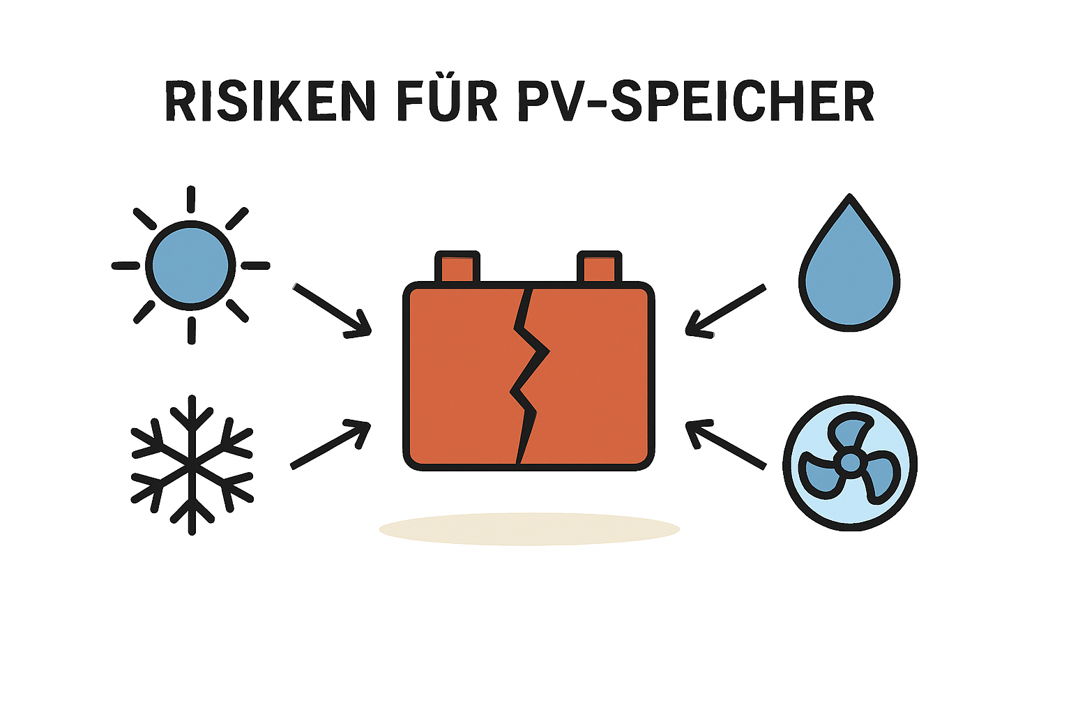 Typische Schäden an PV-Speichern durch falsche Lagerung und Temperatur