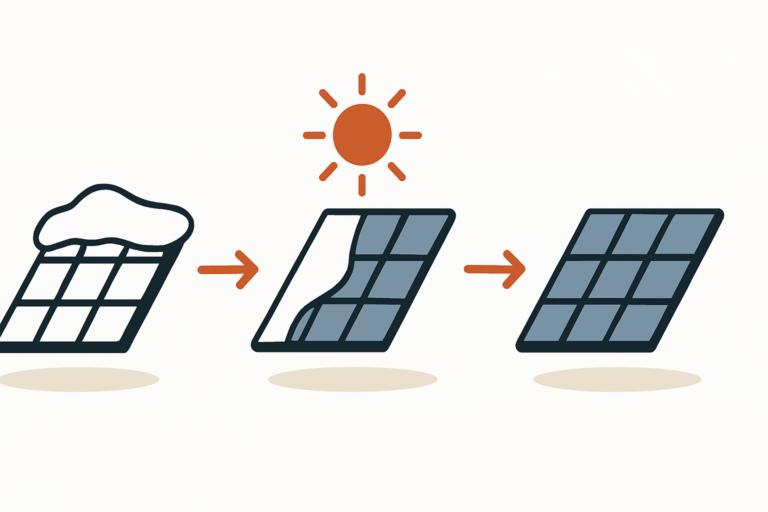 Schnee auf Solarmodulen Wirkung und Entfernungstipps