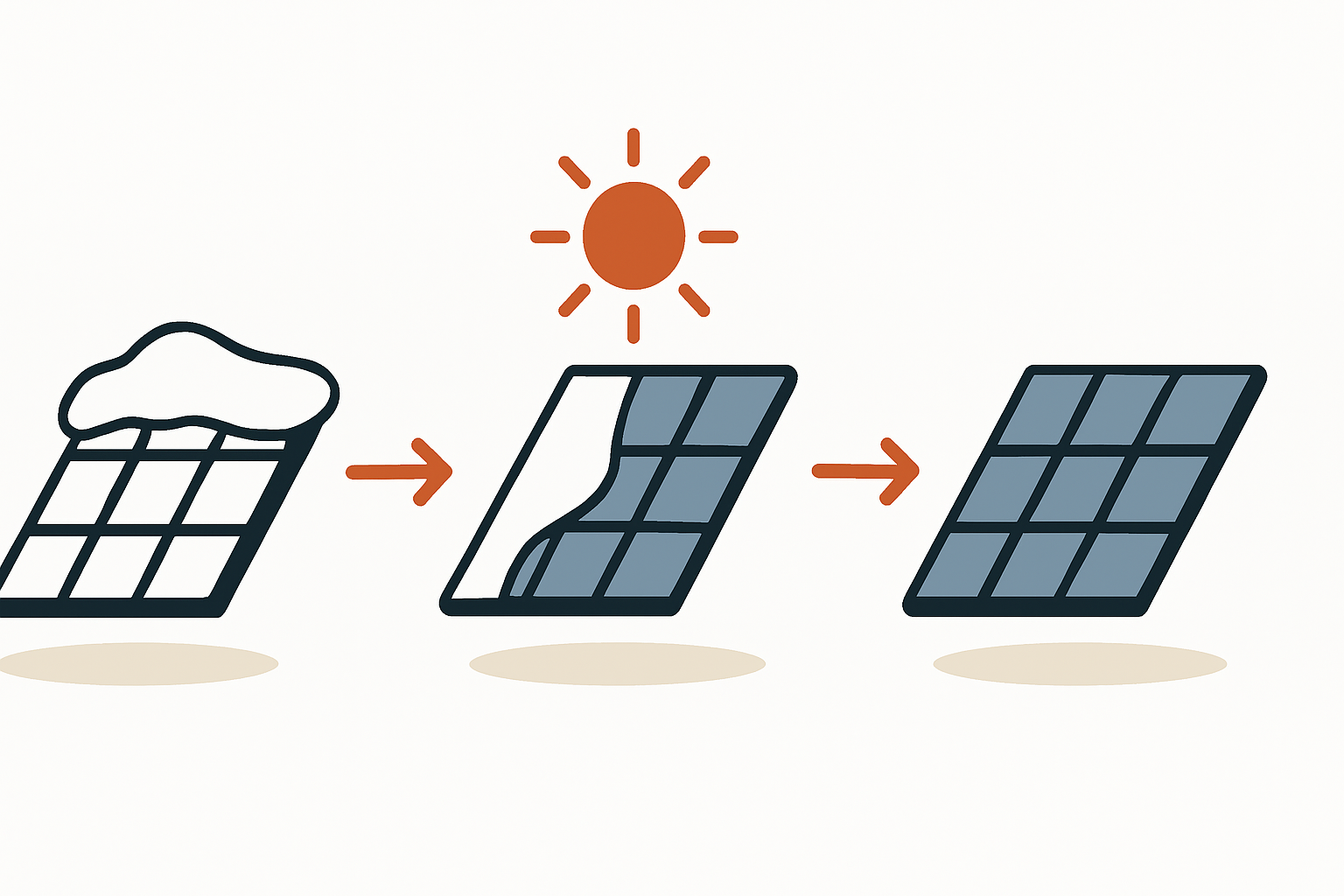 Schnee auf Solarmodulen Wirkung und Entfernungstipps