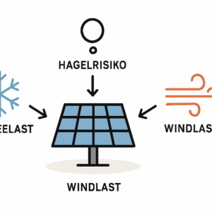 Schneelast Windlast Hagelrisiko bei PV-Anlagen verstehen