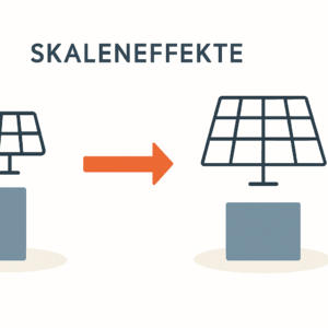 Skaleneffekte und Anlagengröße bei Photovoltaik verstehen