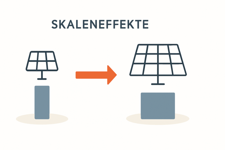 Skaleneffekte und Anlagengröße bei Photovoltaik verstehen