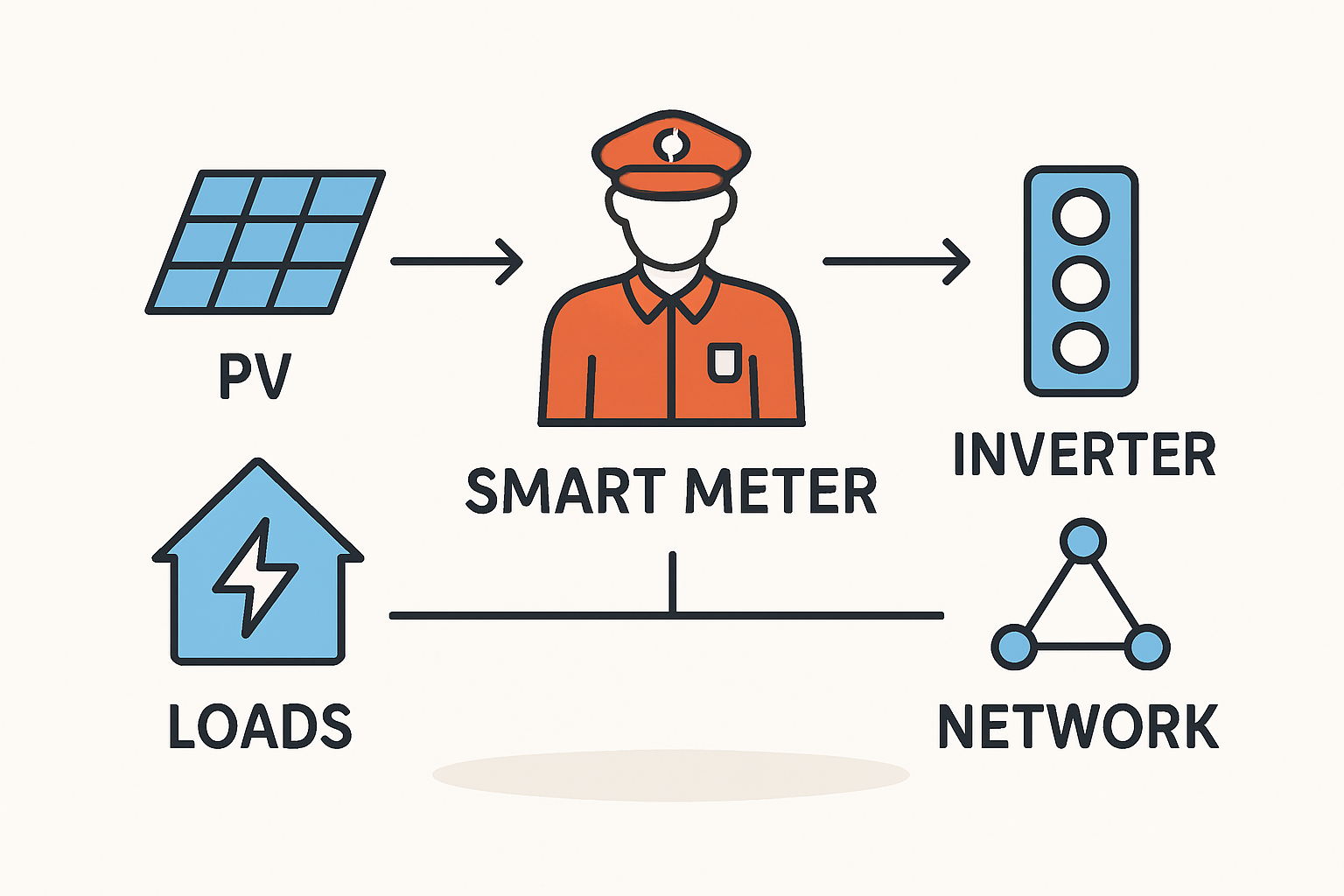 Verkehrspolizist an Ihrem Netzanschluss