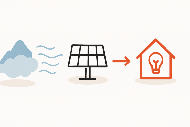 Solarertrag bei Nebel in Flusstälern und Voralpenland