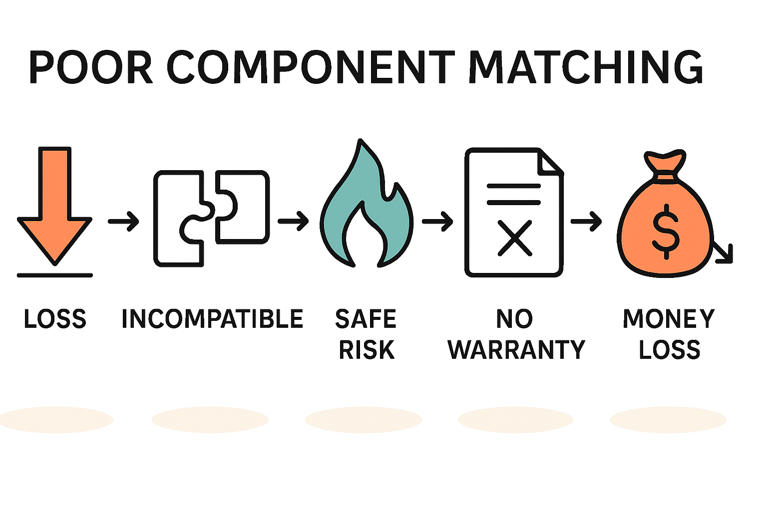 Geringere Lebensdauer und Sicherheitsrisiken