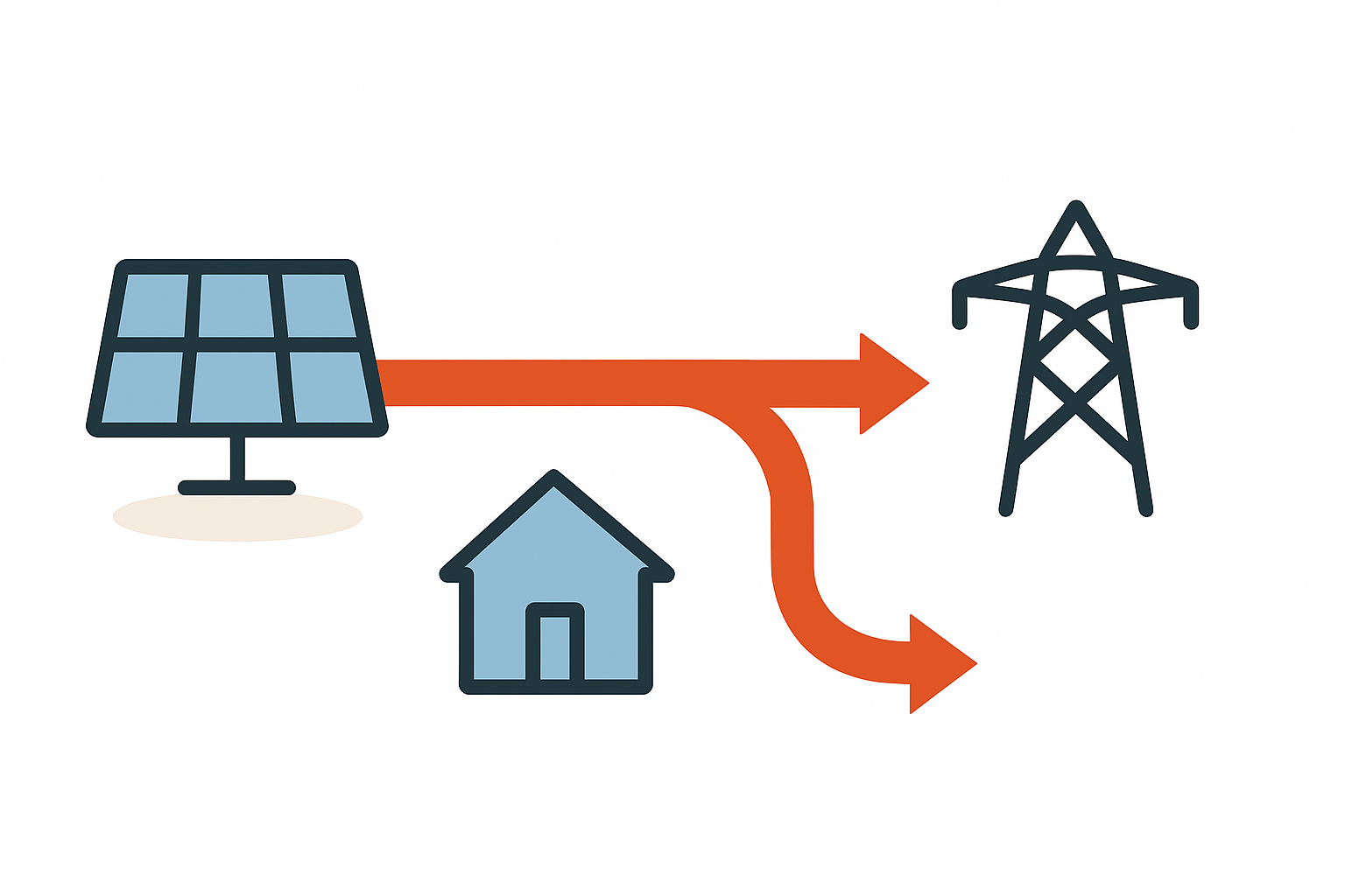 Überschüssigen Solarstrom erkennen und Energieverluste verstehen