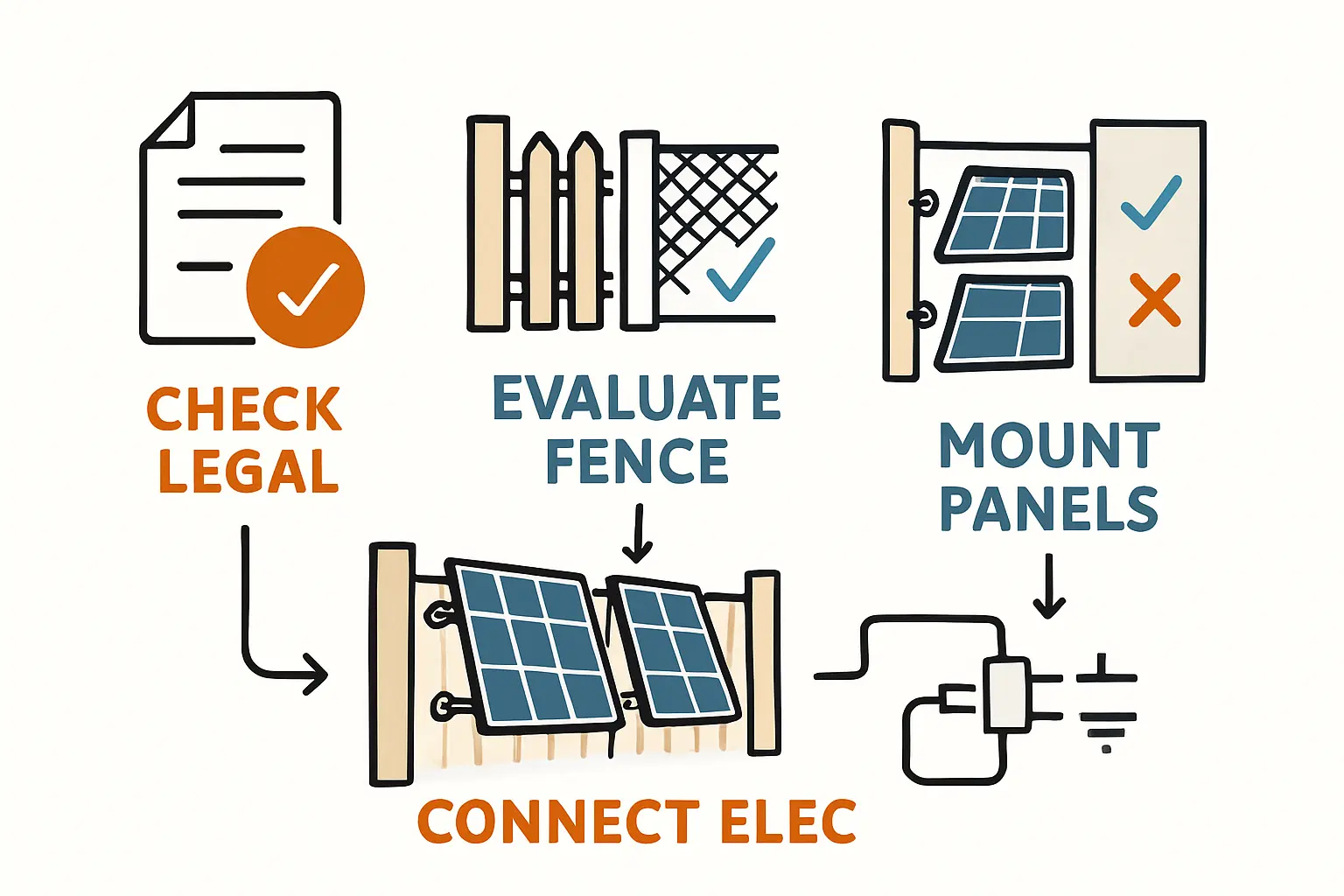 Bauordnung und Solarzaun