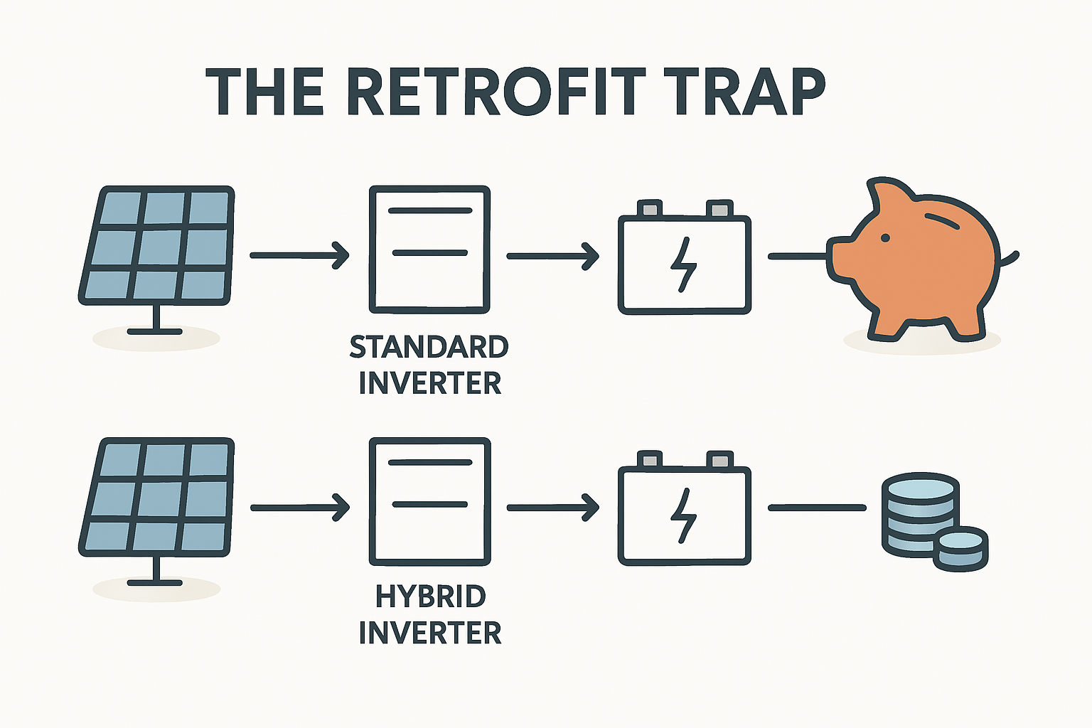 Nachrüst-Falle bei Speichererweiterung durch falschen Wechselrichter
