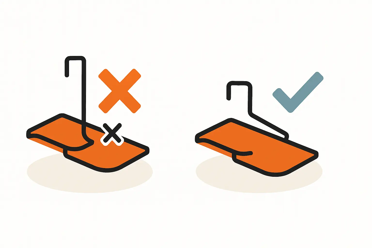 Sichere Montage von Biberschwanz-Dachhaken ohne Ziegelbruch