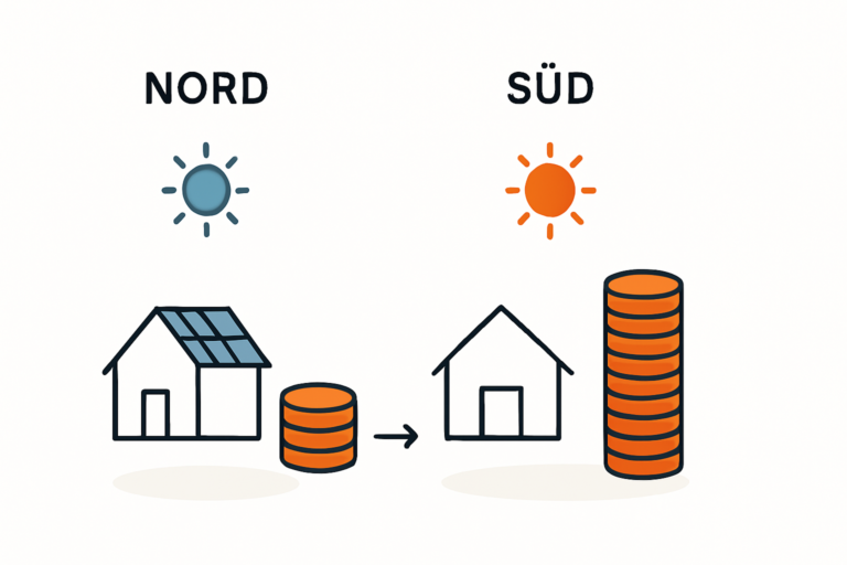 Einfluss des Standorts auf die Rendite einer PV-Anlage