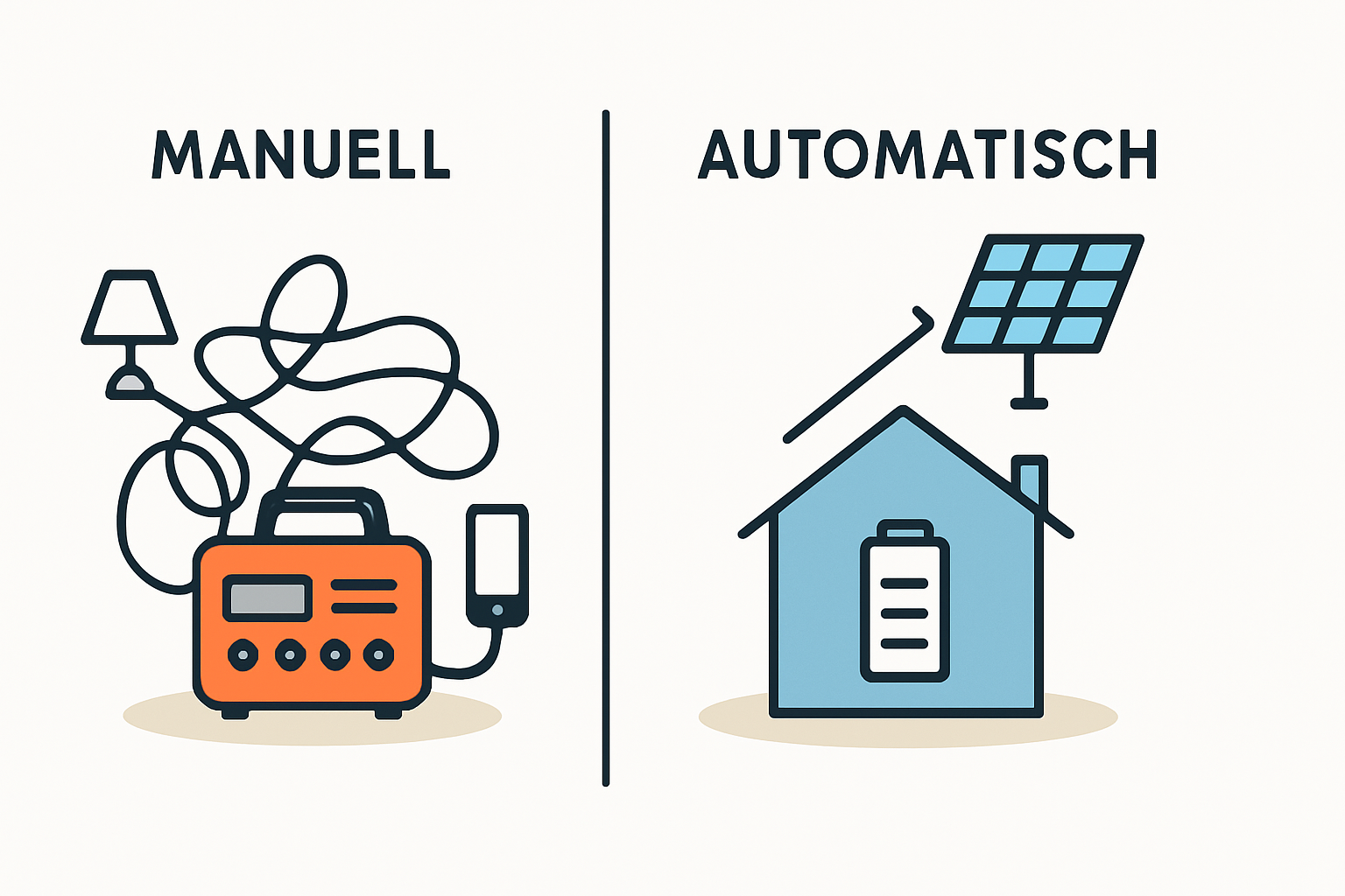 Strom bei Blackout und mobile Powerstation Grenzen