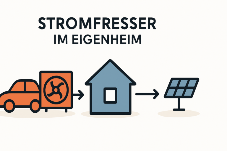 Stromverbrauch von E-Auto und Wärmepumpe erkennen