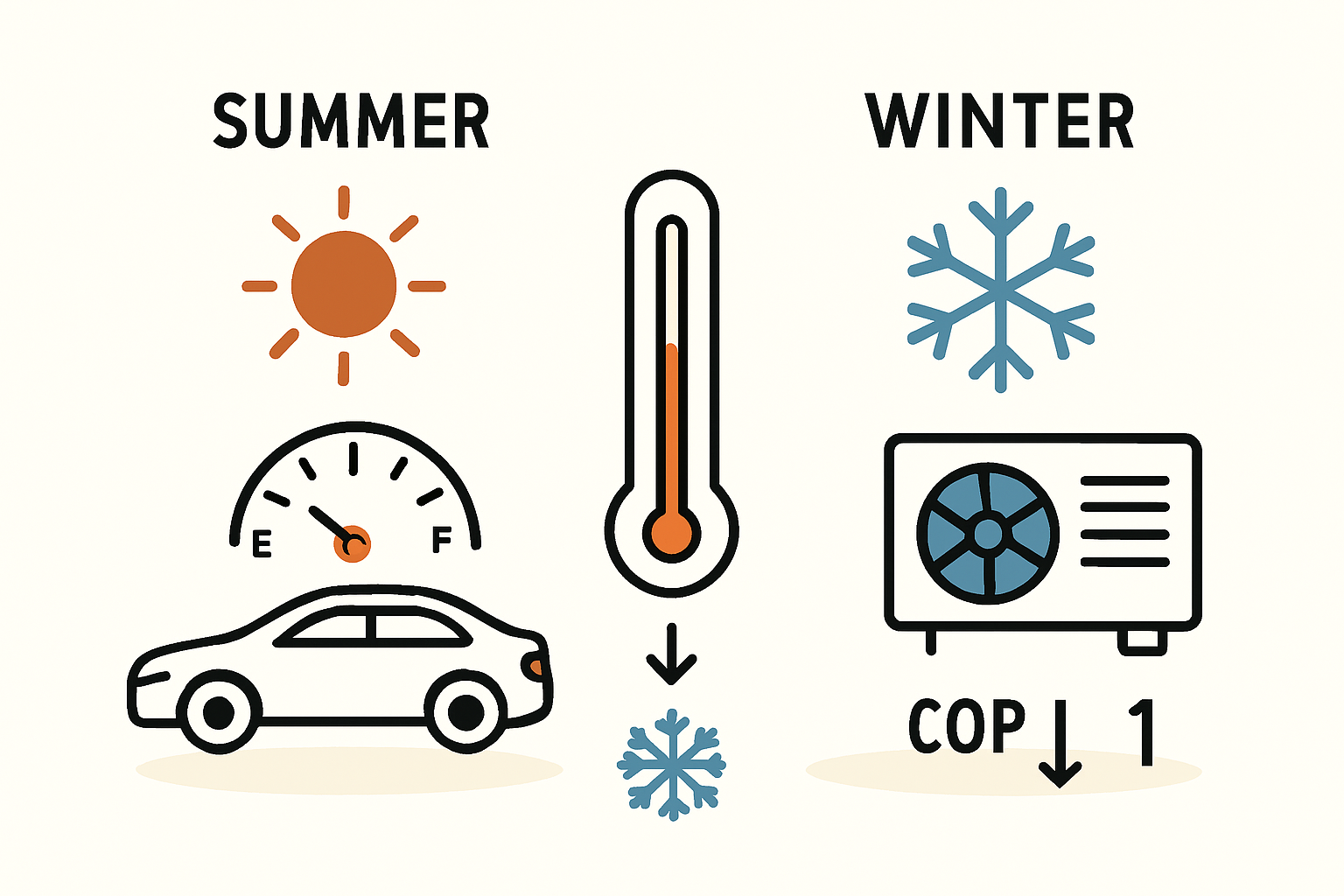 Stromverbrauch einer Wärmepumpe im Winter