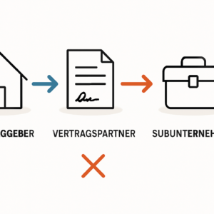 Subunternehmer im PV-Vertrag wer haftet bei Montage