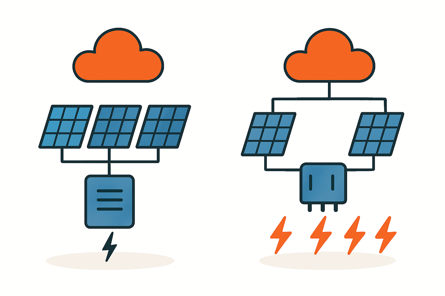 Was passiert bei Teilverschattung einer PV-Anlage einfach erklärt