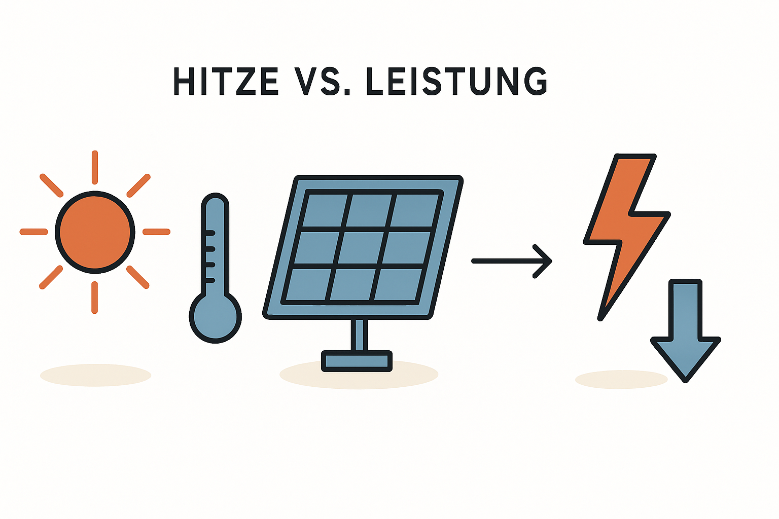 Temperaturkoeffizient und Modulleistung im Sommer verstehen