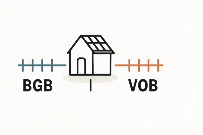 Verjährungsfristen bei PV-Mängeln nach BGB und VOB