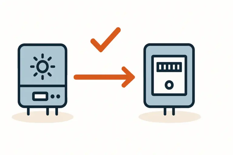 Wechselrichter sicher mit Zählerschrank verbinden
