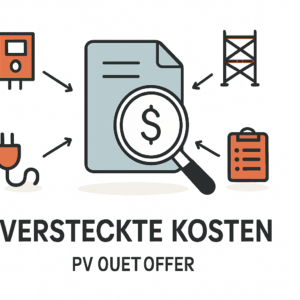 Versteckte Kosten im PV Angebot erkennen und verstehen