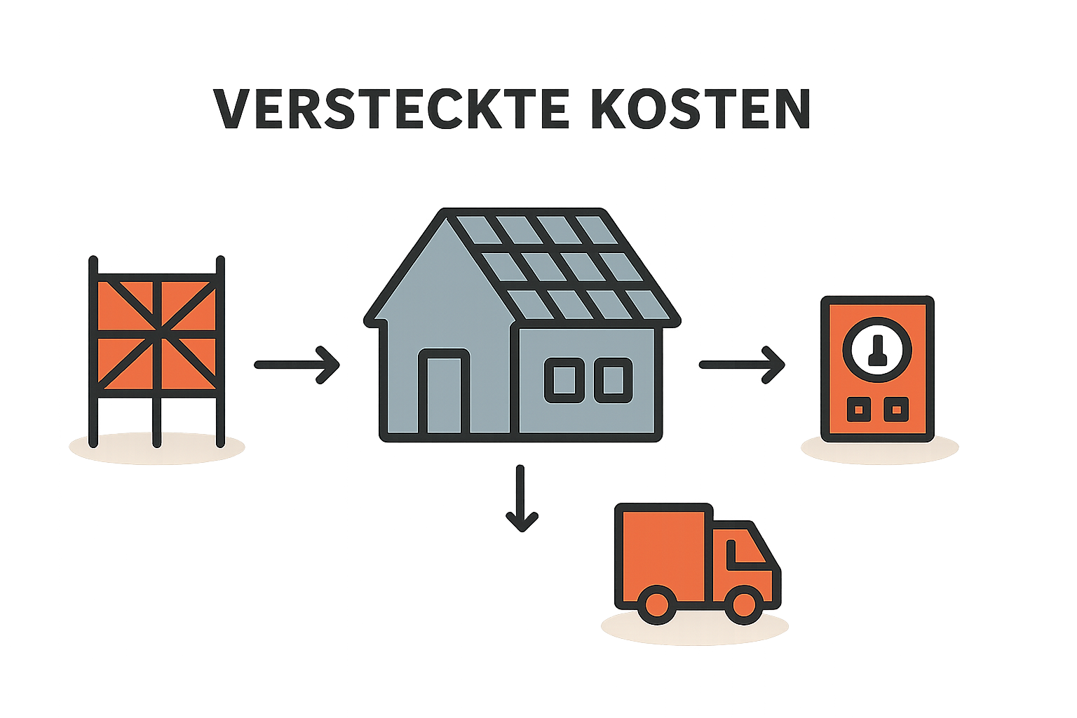 Versteckte Kosten bei der PV-Installation verstehen