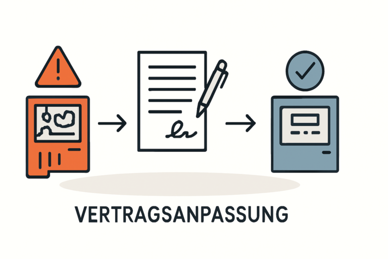 Nachträgliche Vertragsänderungen bei Zählerschrankumbau sicher regeln