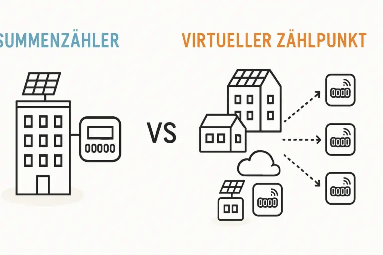 Virtuelle Zählpunkte und Summenzähler im Mieterstrom einfach erklärt