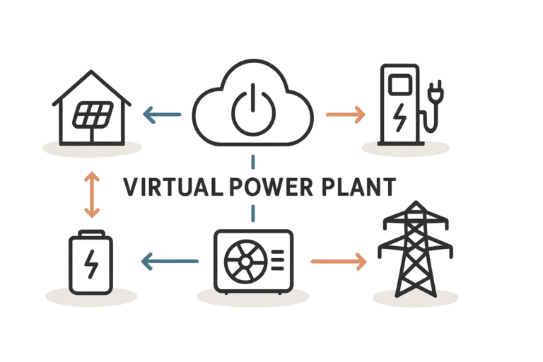 Virtuelles Kraftwerk und Komplettsysteme für Netzstabilisierung