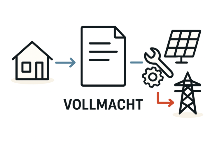 Die Rolle der Vollmacht bei der Anmeldung Ihrer PV-Anlage