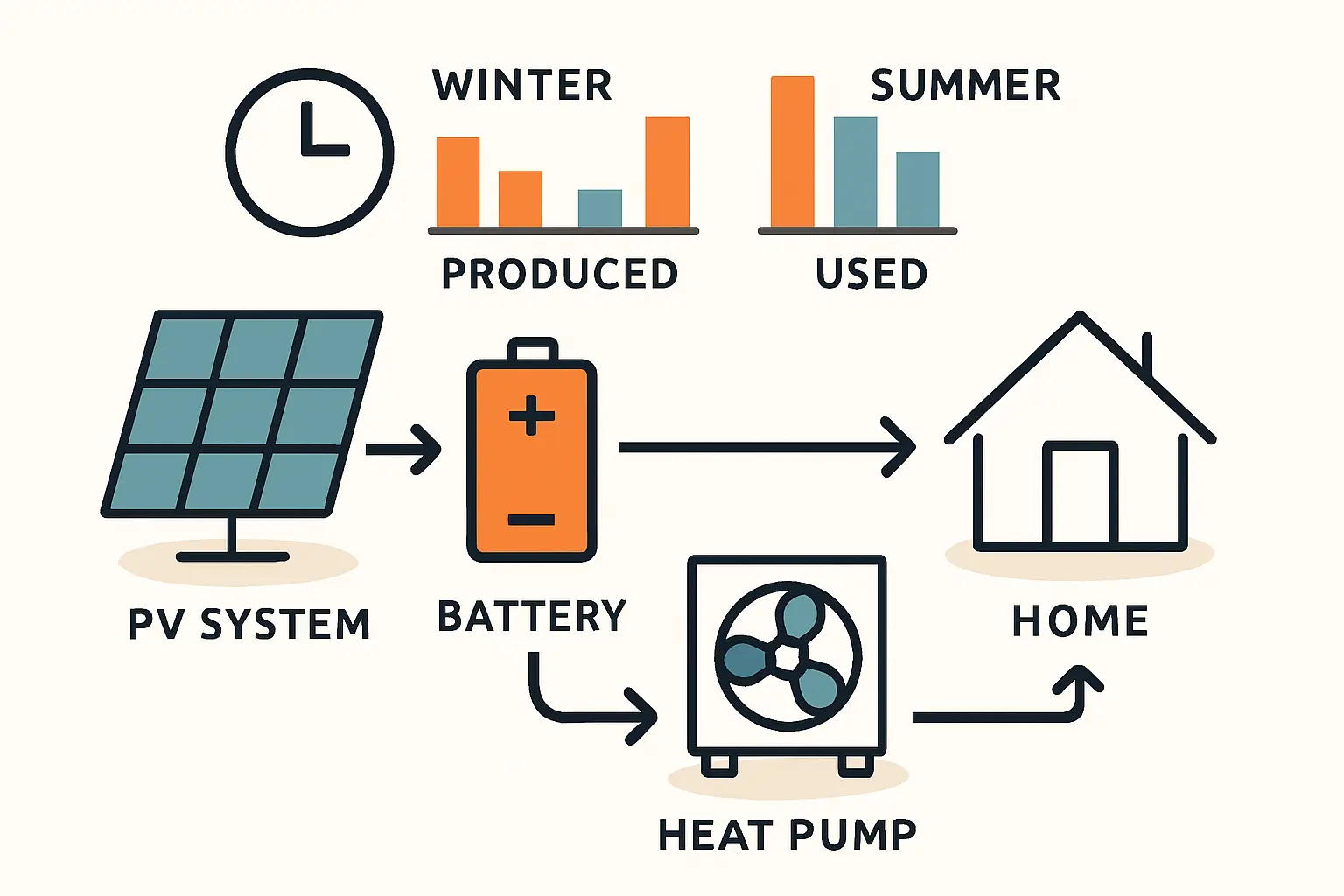 Neubau Wärmepumpe mit Photovoltaik