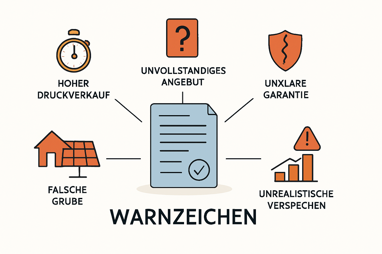 Rote Flaggen bei PV-Angeboten erkennen