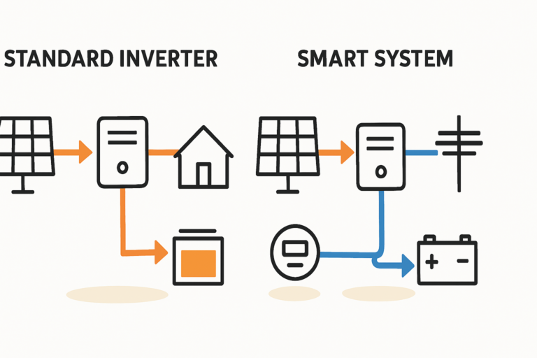 Was leistet ein Wechselrichter und wo liegen seine Grenzen