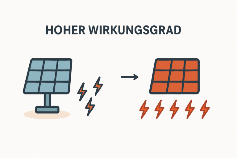 Mehr Strom auf kleiner Fläche dank hohem Wirkungsgrad