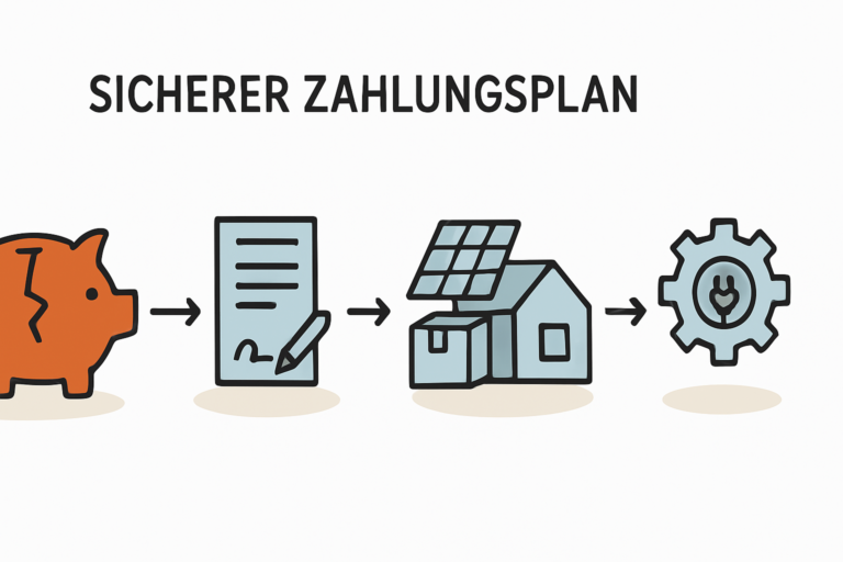 Zahlungsplan für PV Anlagen fair und sicher gestalten