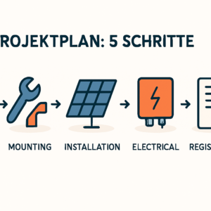 Zeitaufwand und Ablauf für Selbstmontage einer PV-Anlage