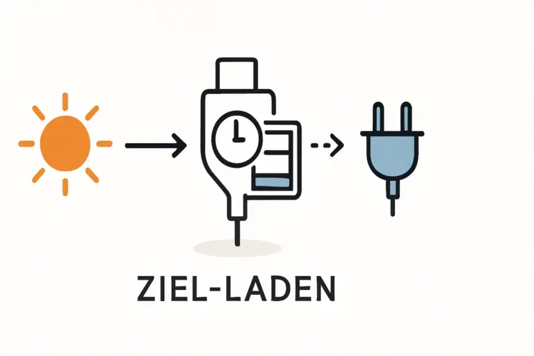 Zielladen für E-Autos mit Solarstrom planen
