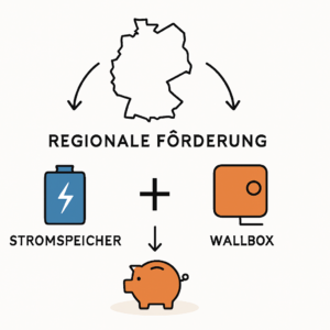 Zuschüsse für Stromspeicher und Wallboxen regional nutzen