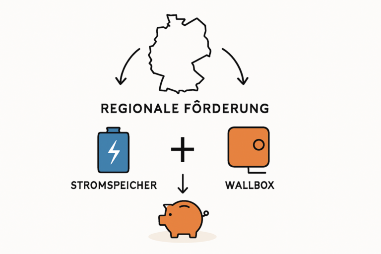 Zuschüsse für Stromspeicher und Wallboxen regional nutzen
