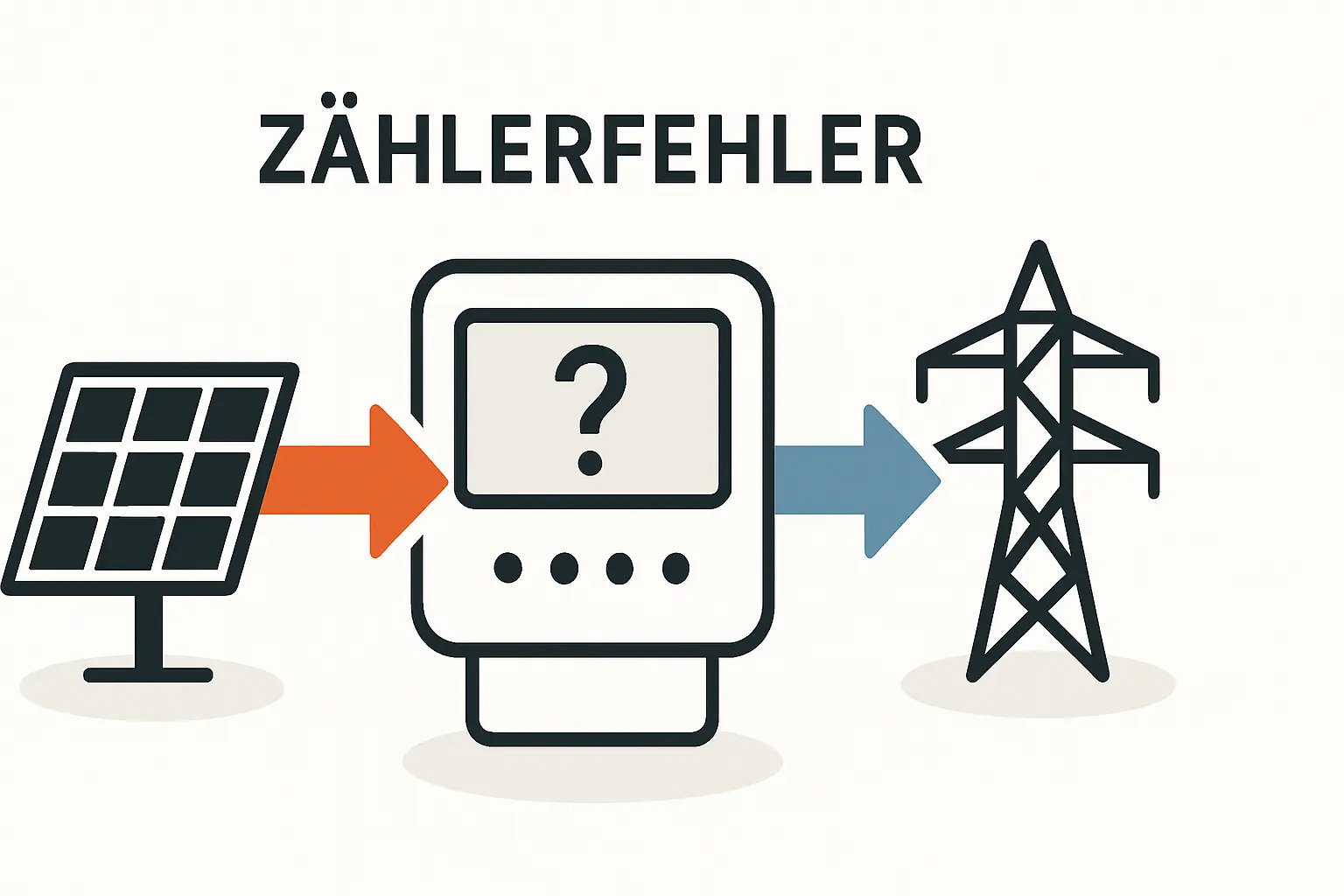 Zweirichtungszähler misst falsch was tun nach Inbetriebnahme